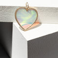 Load image into Gallery viewer, Yellow Gold Bezel Set Opal Heart Charm

