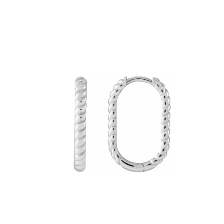 Rectangle Twist 20mm Hoops