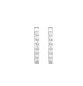 Load image into Gallery viewer, Rectangle 15mm Diamond Hoops
