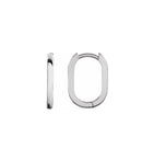 Rectangle High Polished 15mm Hoops