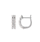 Oval Marquise Diamond 15mm Hoops