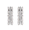 Load image into Gallery viewer, Everyday Marquise Diamond 15mm Hoops
