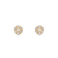 Load image into Gallery viewer, 14 Karat Yellow Gold Diamond Mini Pave Stud Earrings
