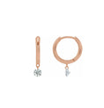 Load image into Gallery viewer, Aspen Air Single Diamond Hinge Hoops
