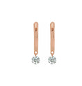 Load image into Gallery viewer, Aspen Air Single Diamond Hinge Hoops
