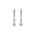 Load image into Gallery viewer, Aspen Air Single Diamond Hinge Hoops
