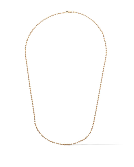 14 Karat Gold Ball Chain Necklace