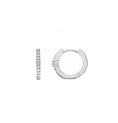 Load image into Gallery viewer, Round Accented 12mm Diamond Hoops
