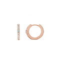 Load image into Gallery viewer, Everyday Accented Diamond 13mm Hoops
