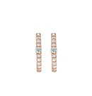 Everyday Accented Diamond 13mm Hoops