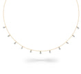 Load image into Gallery viewer, 18 Karat Yellow Gold Aspen Droplet Diamond Necklace
