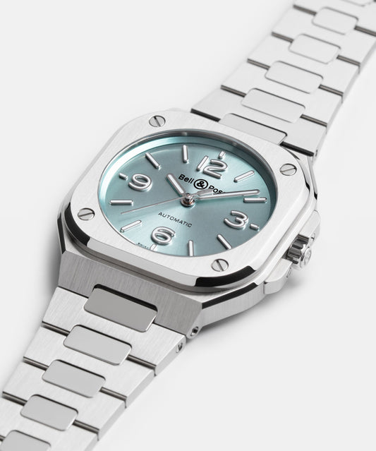 BELL & ROSS BR05-ICE BLUE-STEEL-BRACELET-36MM