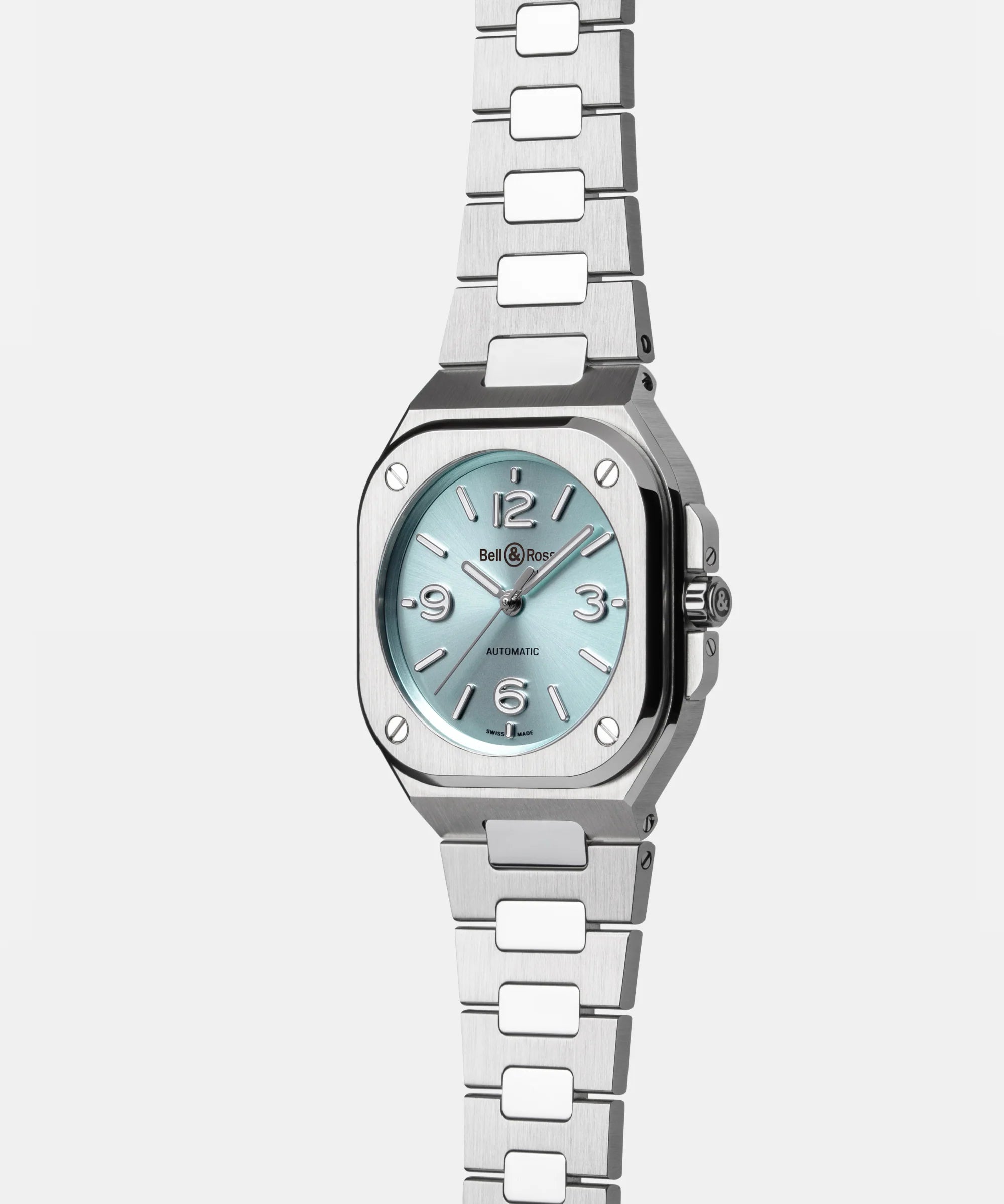 BELL & ROSS BR05-ICE BLUE-STEEL-BRACELET-36MM