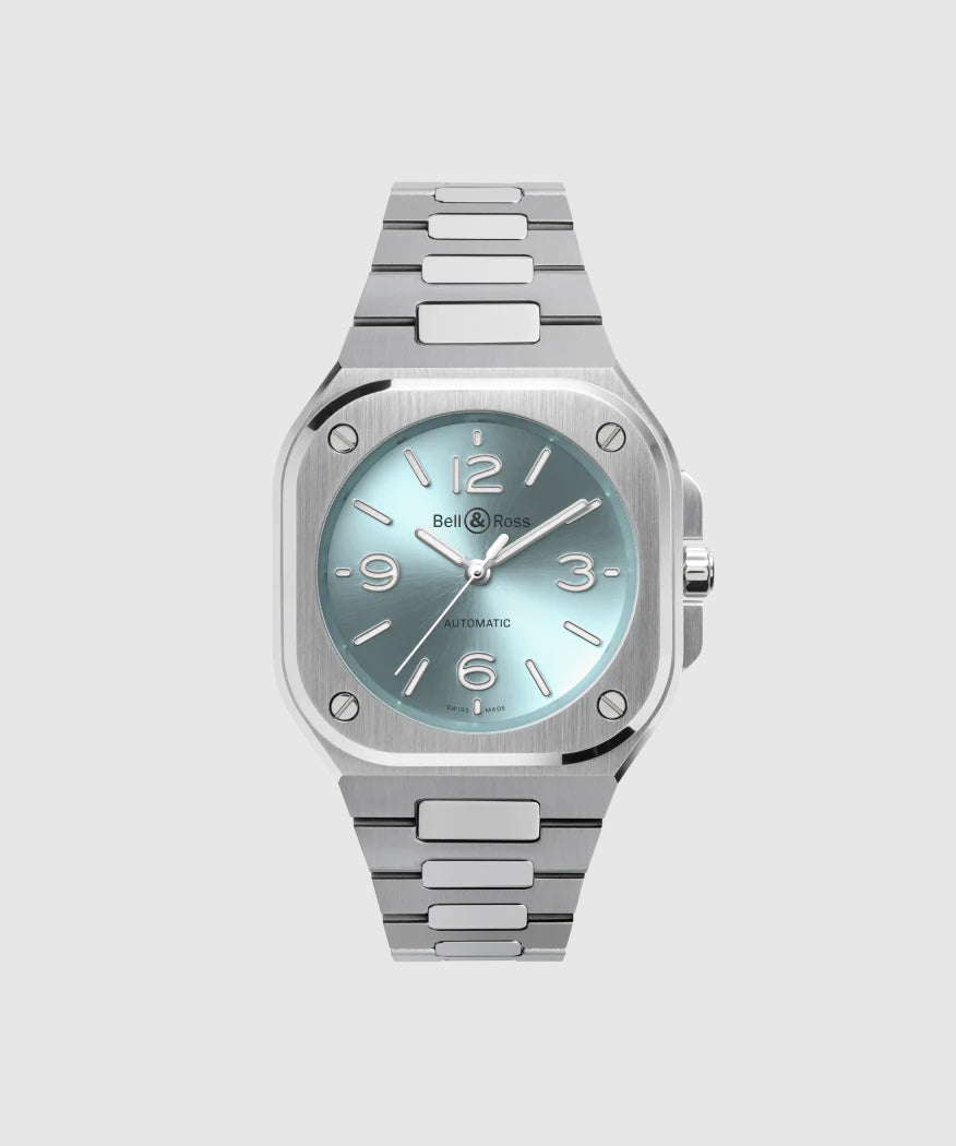 BELL & ROSS BR05-ICE BLUE-STEEL-BRACELET-36MM