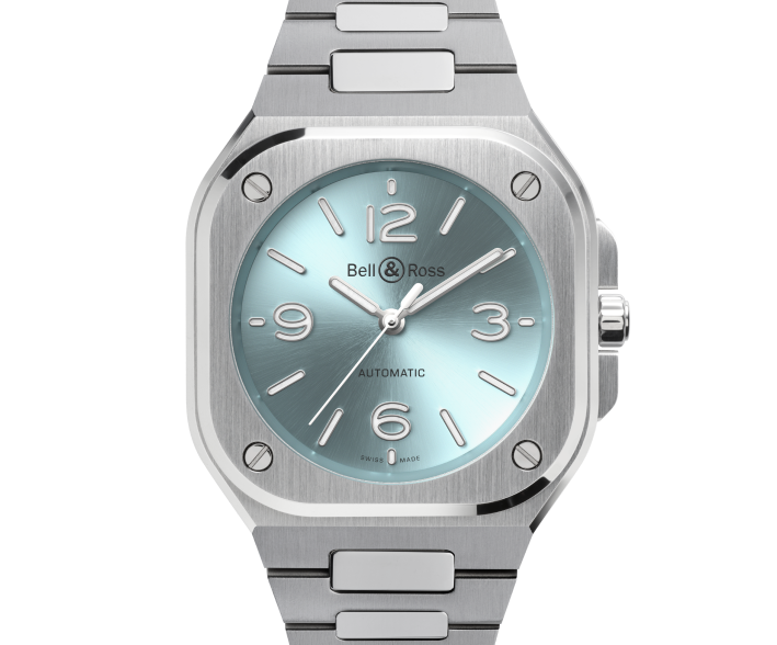 BELL & ROSS BR05-ICE BLUE-STEEL-BRACELET-36MM