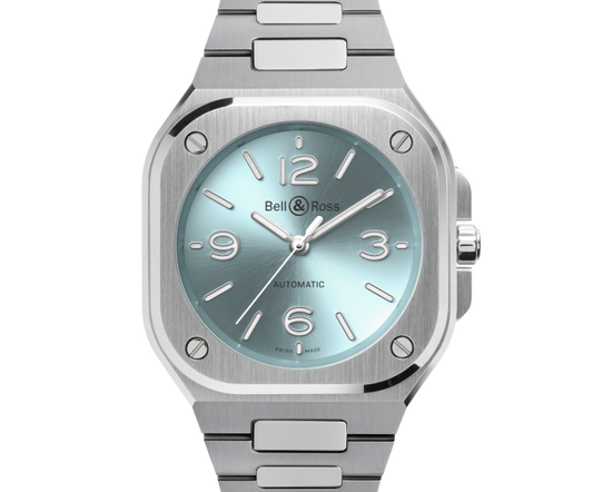 BELL & ROSS BR05-ICE BLUE-STEEL-BRACELET-36MM