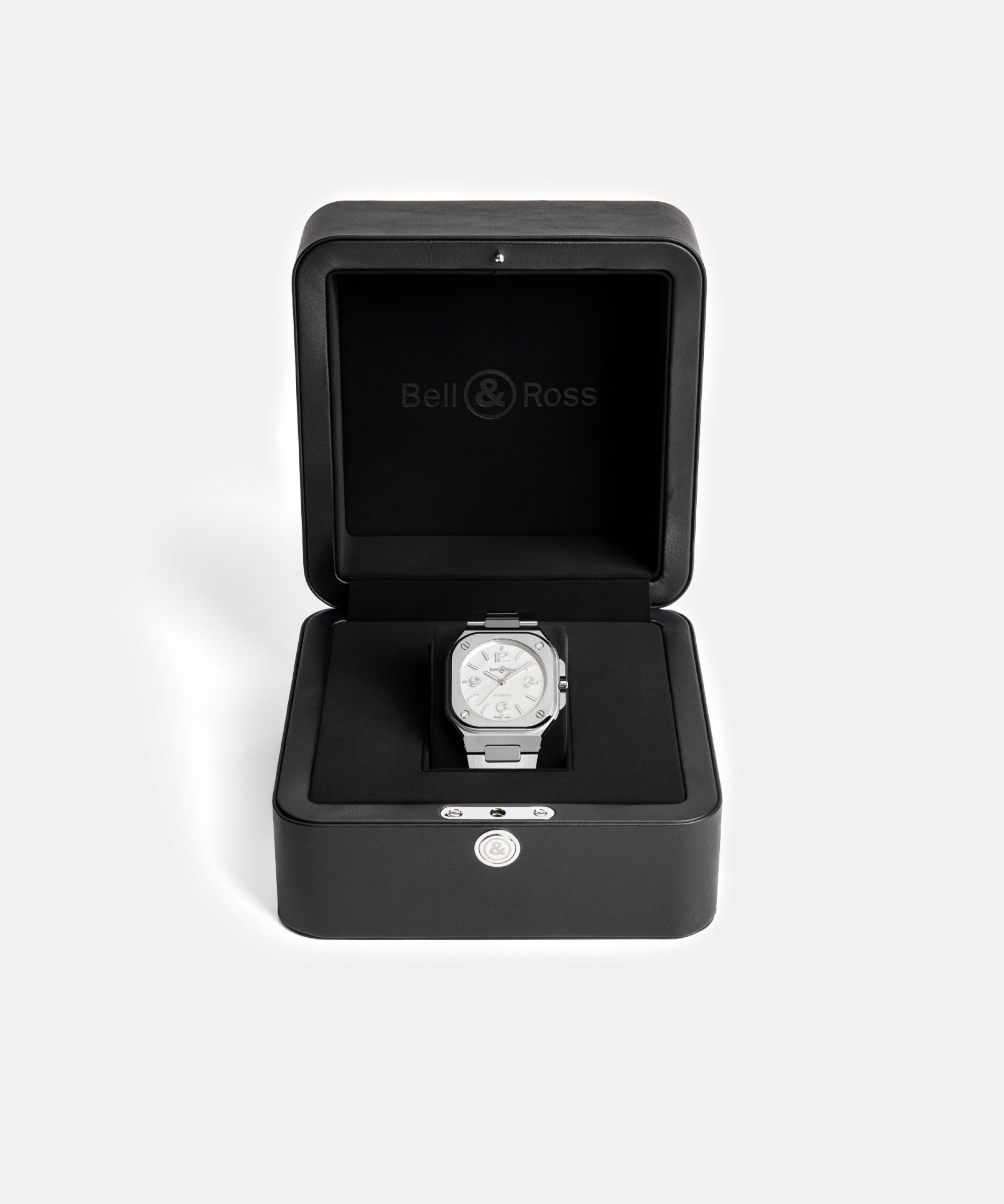 BELL & ROSS BR05-MOTHER OF PEARL-STEEL-BRACELET-36MM
