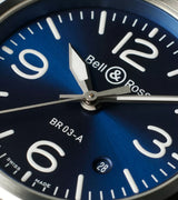 BELL & ROSS BR03-AUTO-BLUE STEEL-41MM