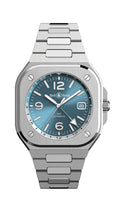 Load image into Gallery viewer, BELL & ROSS BR05-GMT-STEEL-BRACELET-SKY BLUE-41MM
