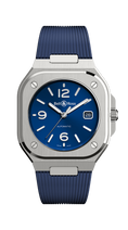 Load image into Gallery viewer, BELL & ROSS BR05-AUTO-STEEL-RUBBER-BLUE-40MM
