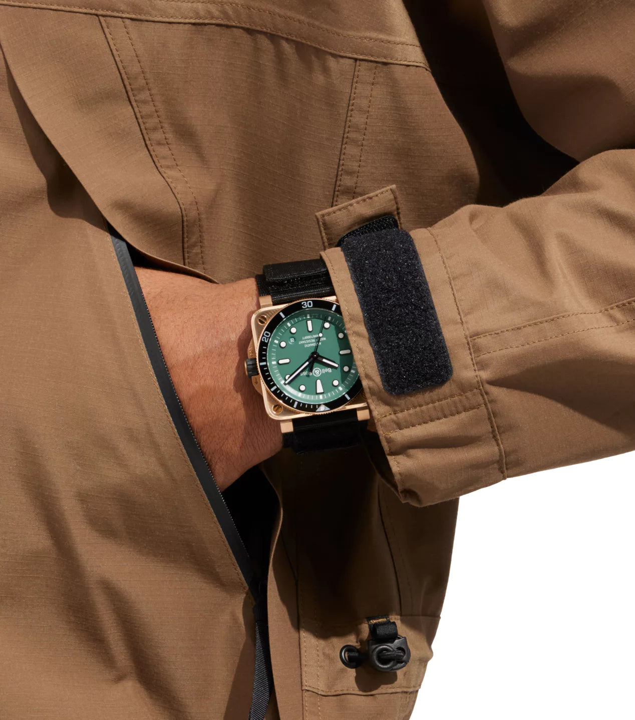 BELL & ROSS BR03-AUTO-GREEN-DIVER-BRONZE-42MM