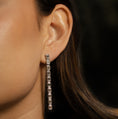 Load image into Gallery viewer, 18 Karat Emerald Cut Diamond Earrings
