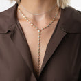 Load image into Gallery viewer, Yellow Gold Fancy Shape 7.00cts Diamond Lariat Necklace
