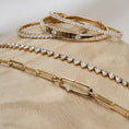 Load image into Gallery viewer, Gold Filled Chain Large Diamond Clasp Necklace
