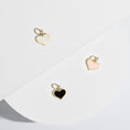 Load image into Gallery viewer, Yellow Gold and Onyx Heart Charm
