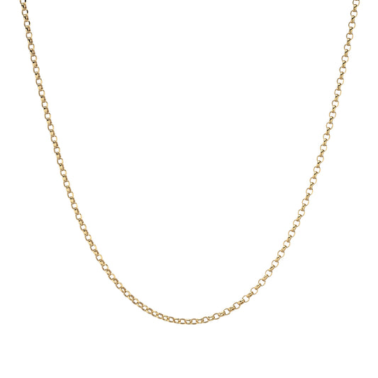 14 Karat Yellow Gold Rolo Chain