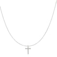 Load image into Gallery viewer, White Gold Diamond Cross Pendant
