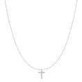 Load image into Gallery viewer, White Gold Diamond Cross Pendant
