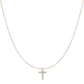 Load image into Gallery viewer, Yellow Gold Diamond Cross Pendant
