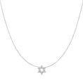 Load image into Gallery viewer, White Gold Diamond Star of David Pendant
