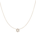 Load image into Gallery viewer, Yellow Gold Diamond Star of David Pendant
