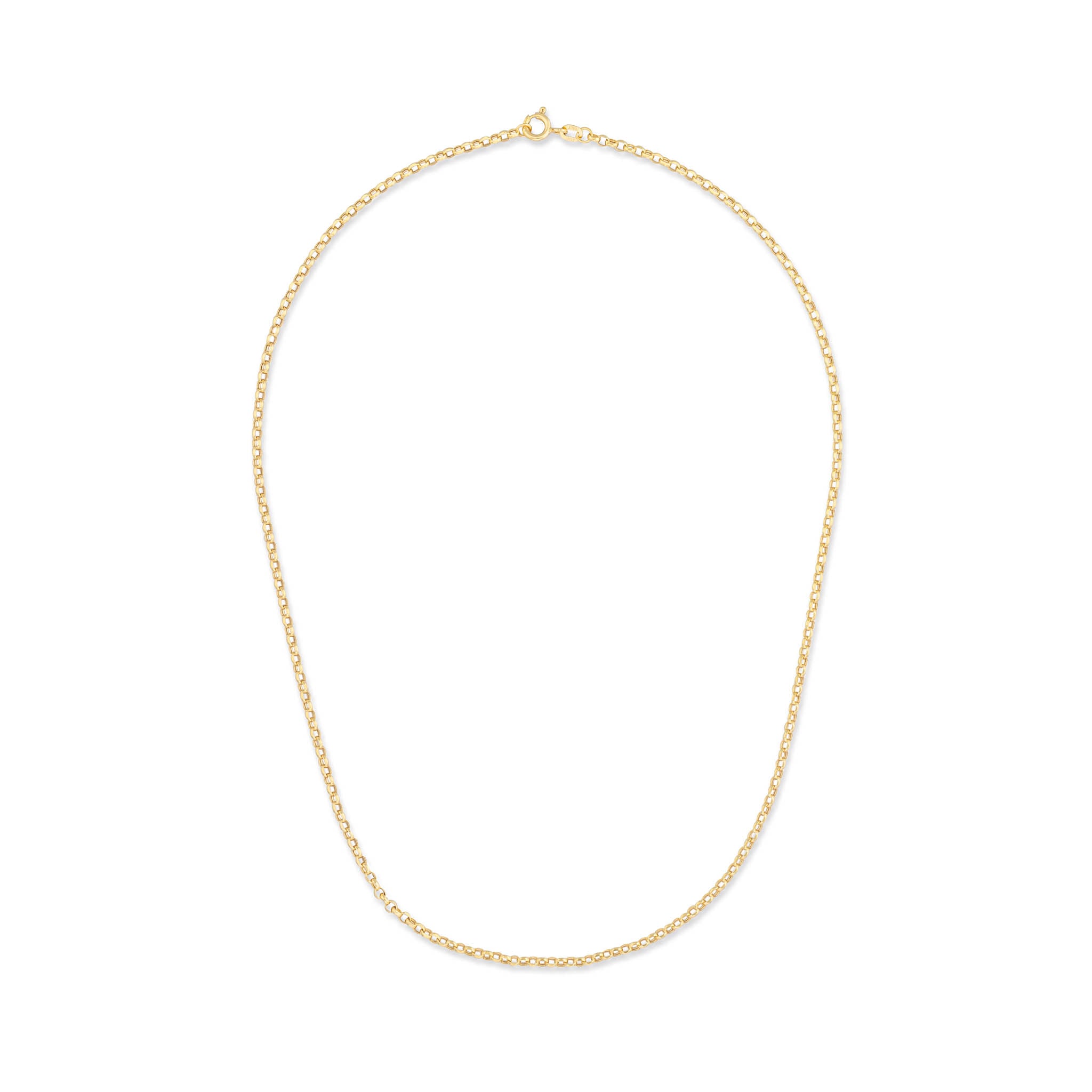 14 Karat Yellow Gold Rolo Chain