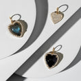 Load image into Gallery viewer, Yellow Gold Diamond and Black Onyx Chubby Heart Charm
