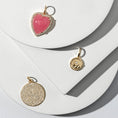 Load image into Gallery viewer, Large Yellow Gold and Diamond Disk Pendant
