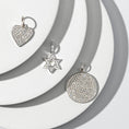 Load image into Gallery viewer, Large White Gold and Diamond Disk Pendant
