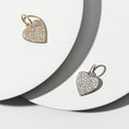 Load image into Gallery viewer, Yellow Gold Diamond Heart Charm
