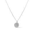 Load image into Gallery viewer, Large White Gold and Diamond Disk Pendant
