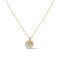 Load image into Gallery viewer, Large Yellow Gold and Diamond Disk Pendant
