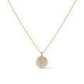 Load image into Gallery viewer, Large Yellow Gold and Diamond Disk Pendant
