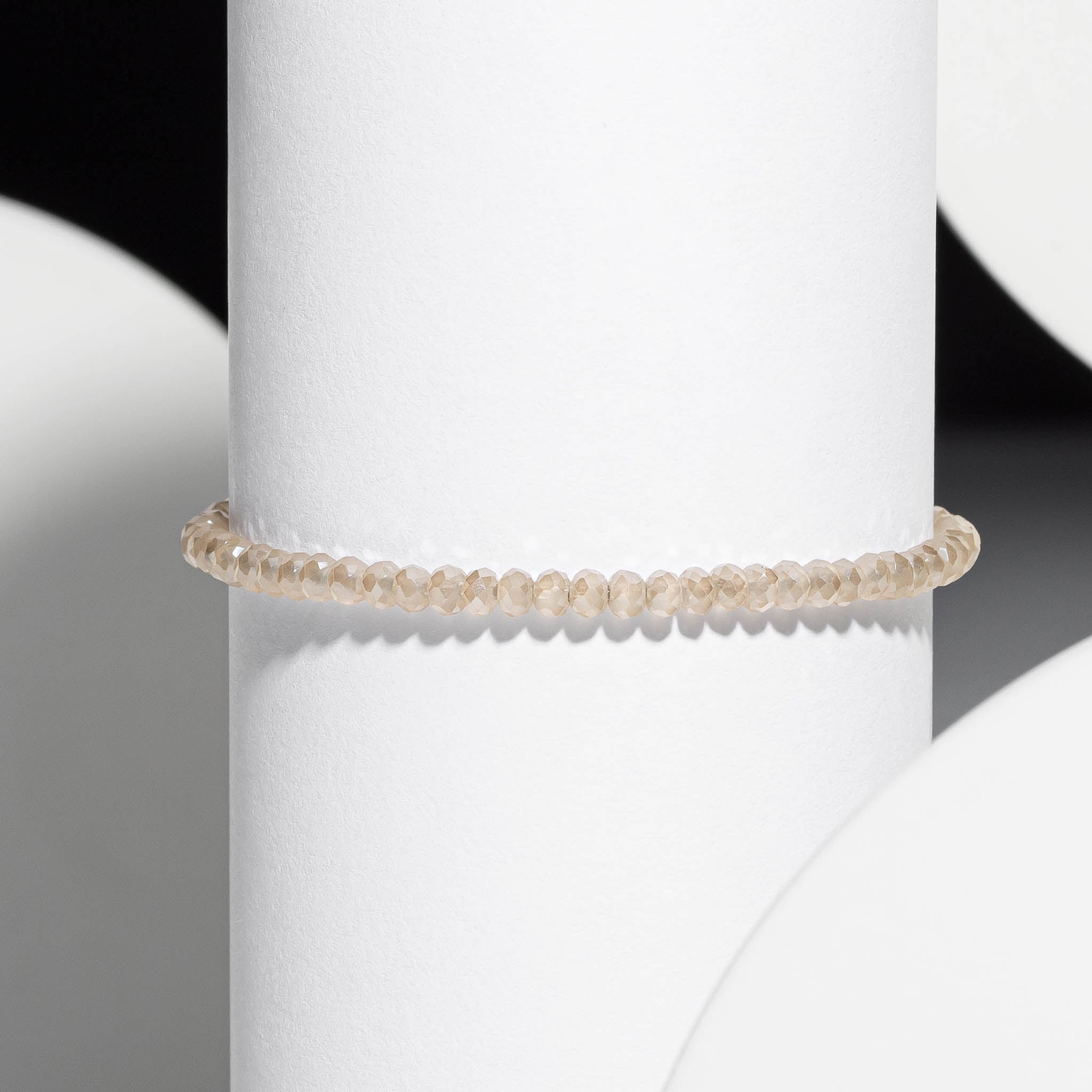 2mm Champagne Quartz Bracelet