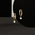 Load image into Gallery viewer, Aspen Air Single Diamond Hinge Hoops
