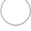 Load image into Gallery viewer, Sterling and Diamond Heart Tennis Necklace
