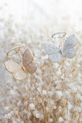 Load image into Gallery viewer, 14 Karat White Gold and Diamond Fluttering Butterfly Ring
