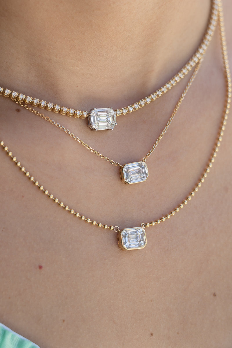 Illusion Round Diamond Pendant Necklace | Designer Fine Jewelry by Sara  Weinstock