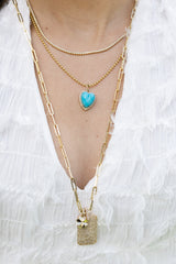 14 Karat Yellow Gold Solid Thick Paperclip Chain