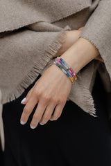 4mm Rainbow Sapphire Beaded Bracelet